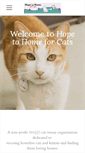 Mobile Screenshot of hopetohomeforcats.org